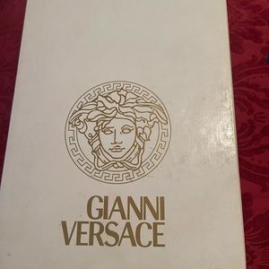 Gently used mens Gianni Versace black shoes. Scarpa STR size 7 (us size mens 9).